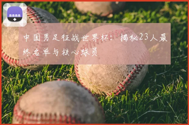 中国男足征战世界杯:揭秘23人最终名单与核心球员