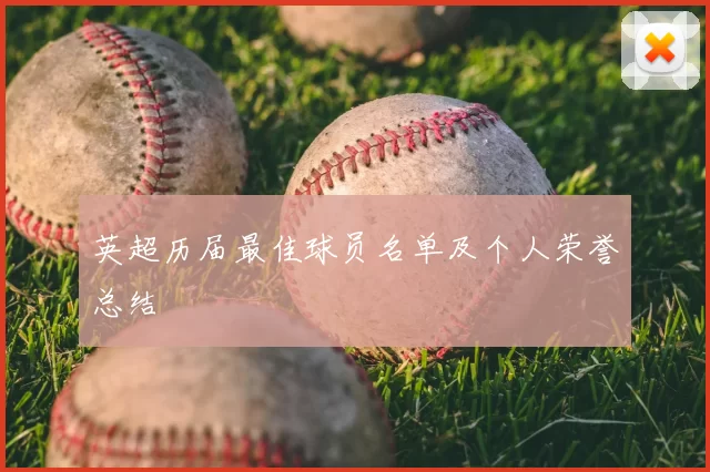 英超历届最佳球员名单及个人荣誉总结